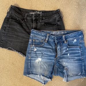 Lot of 2 cutoff shorts universal thread and American eagle size 2